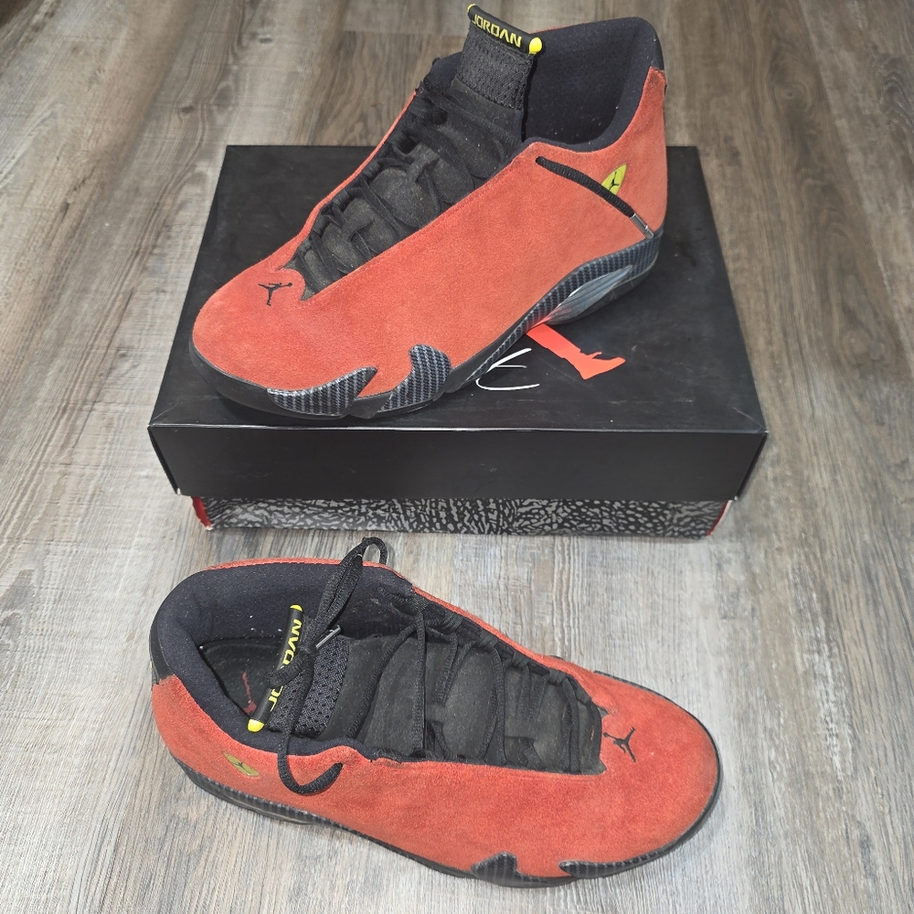 Nike Air Jordan 14 Retro 'Ferrari' Sneakers Shoes Size 13 Red Black 20140